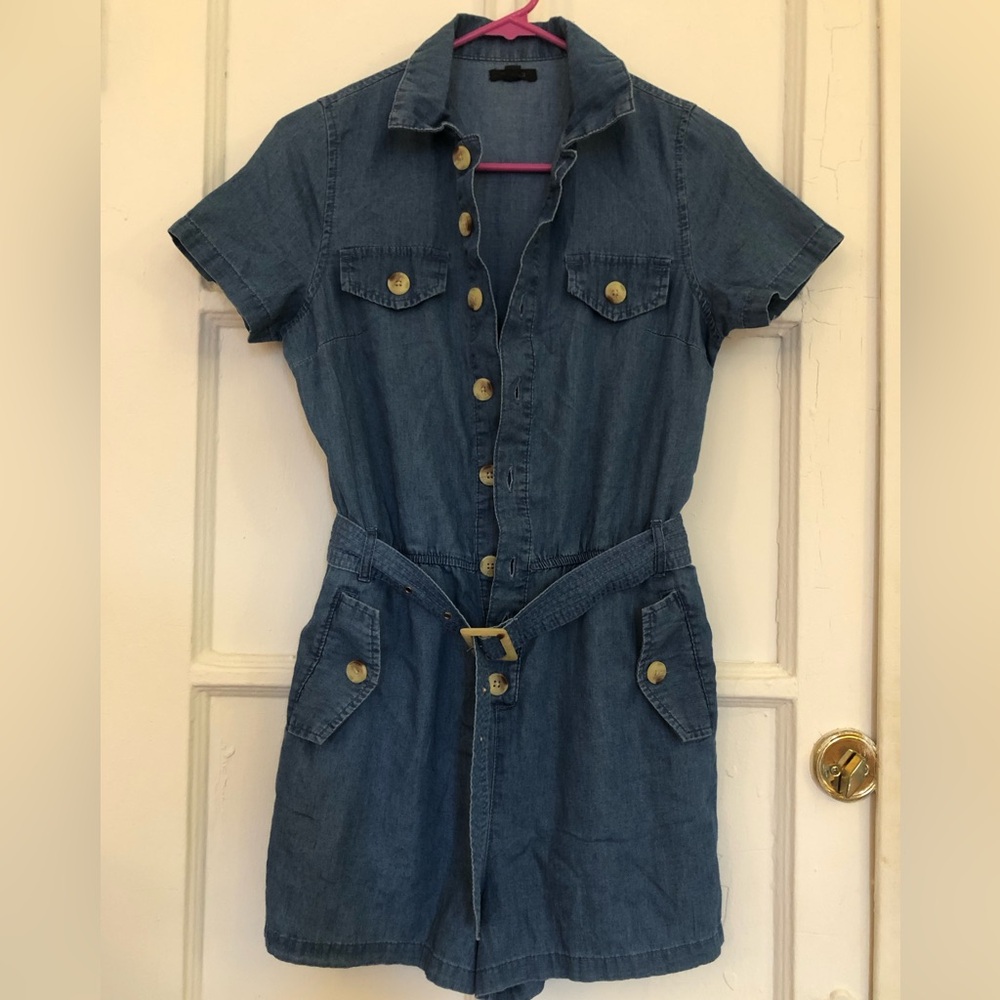 TOXIK3 DENIM SHORTS JUMPSUIT 💙🍂